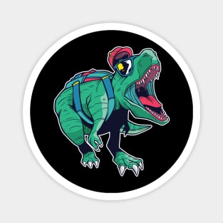 dinosaur back to school Magnet
